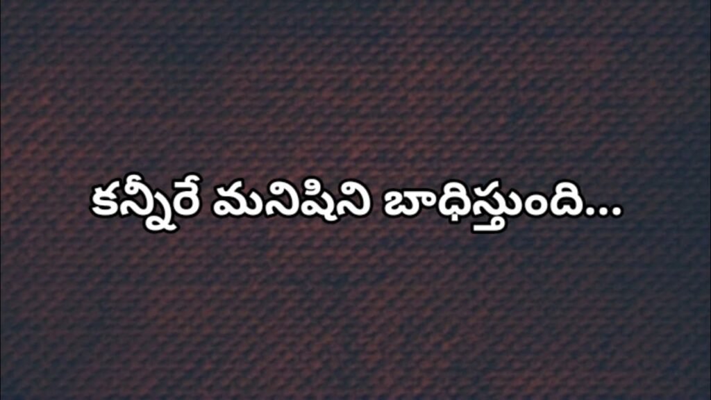 Kanneere Manishini Baadhisthundi Song Lyrics | Telugu Christian Song